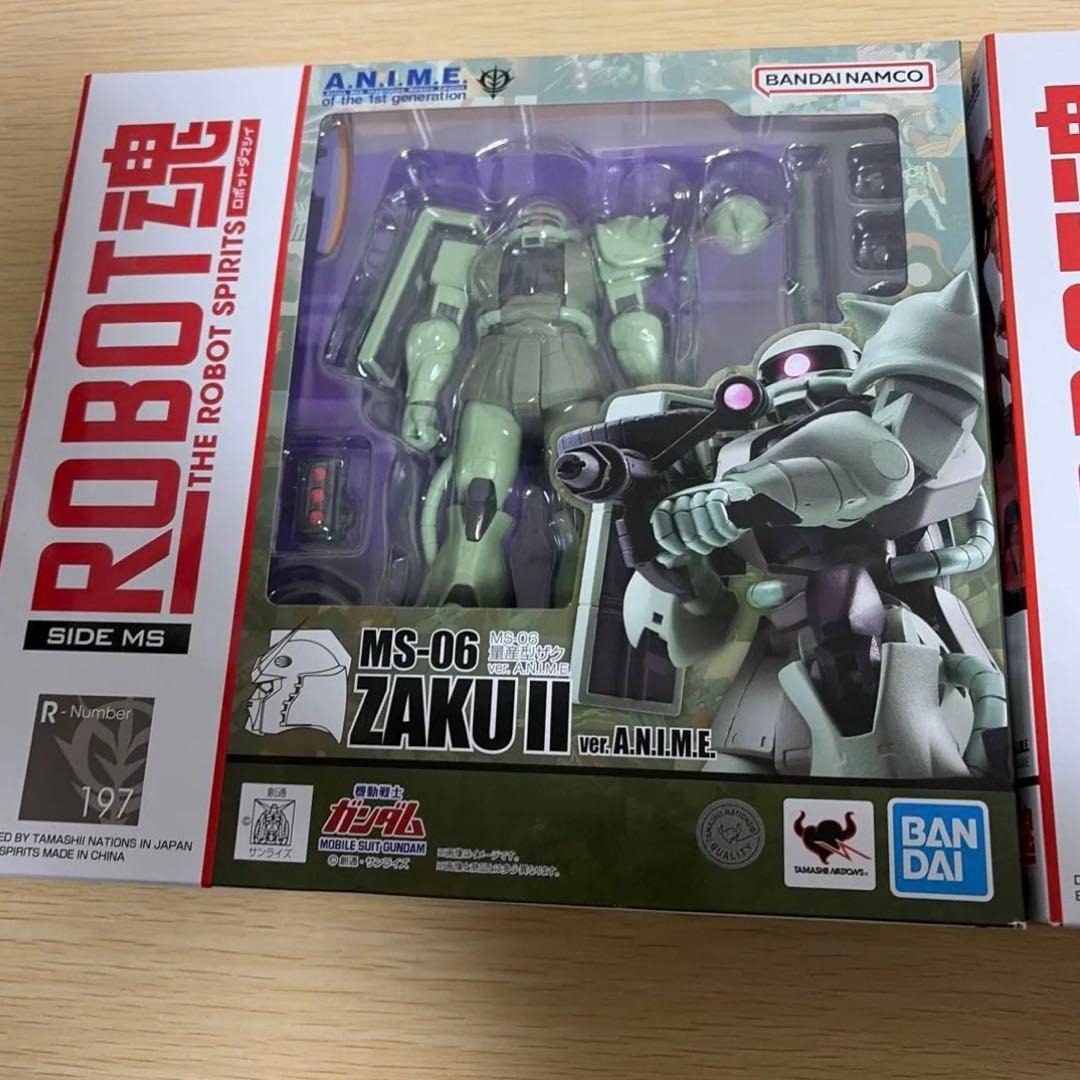 2体ROBOT魂 MS MS-06S シャア専用ザクII MS-06 ザクII