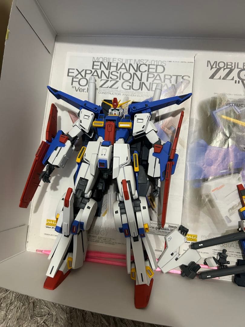 組み立て済み MG Ζガンダムver.ka MG ZZガンダムver.ka