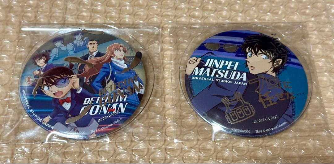 【名探偵コナン】 USJ 缶バッジ ヘアゴム シュシュ 松田陣平 シークレット
