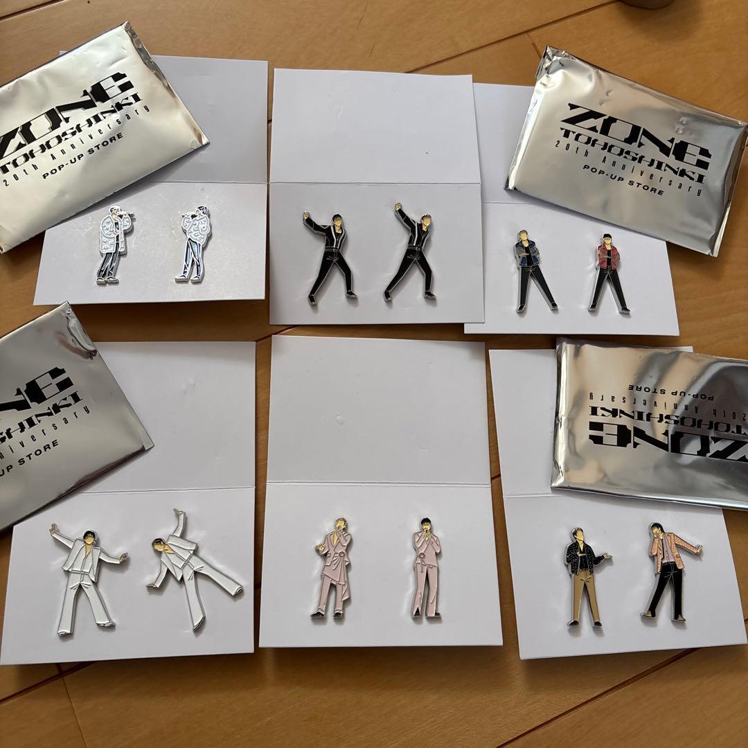 ニコイチピンズ　東方神起　POP-UP 6種 コンプリート