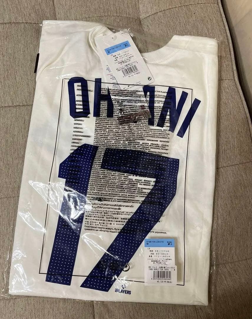 大谷翔平　17 MLB 東京シリーズ Tシャツ　白　Mサイズ