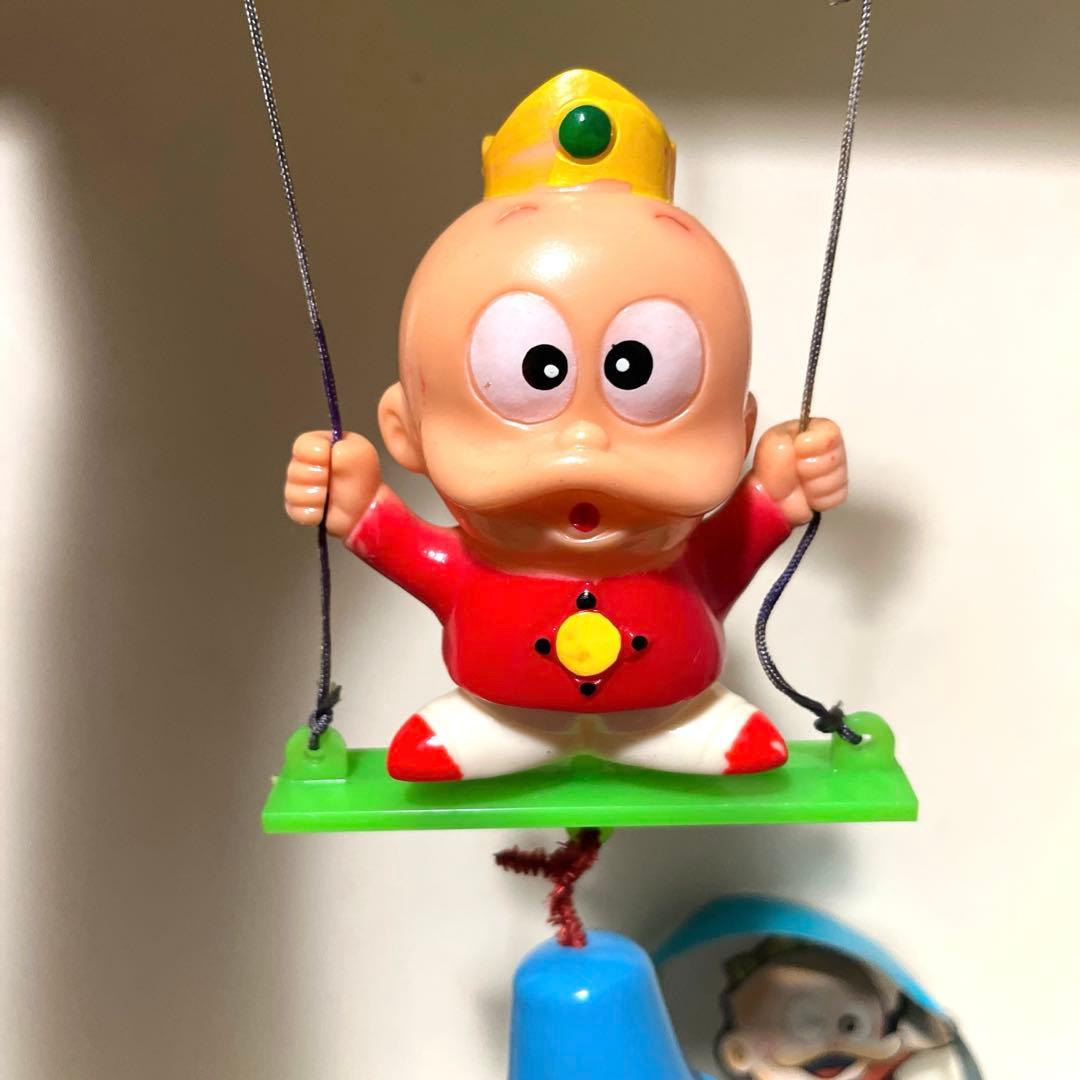 ヒノデ製（？） ウメ星デンカ ソフビ ブランコ風鈴 フィギュア 当時物