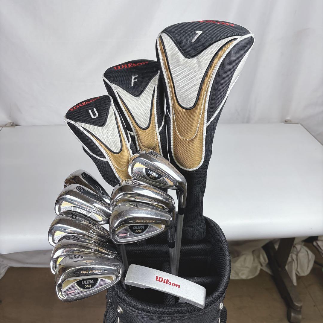 【激安‼️】Wilson ゴルフクラブセット Kasco キャディバッグ付 男右