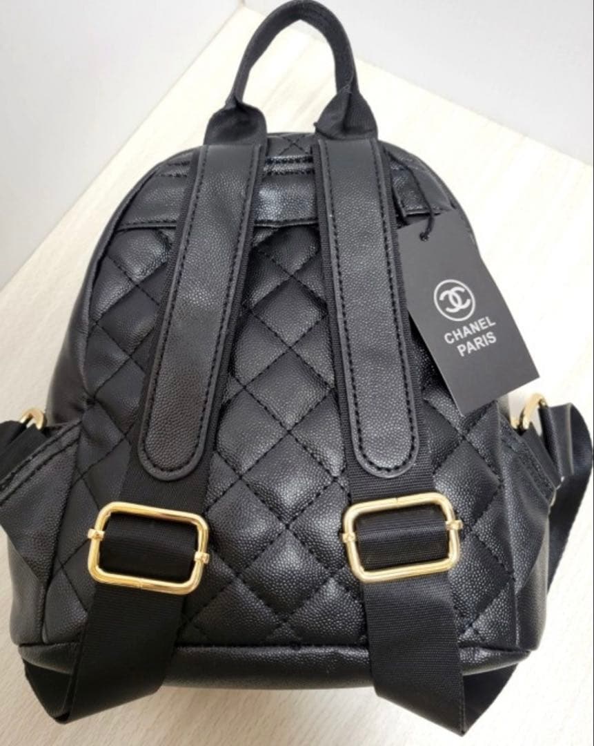 新品 シャネル ノベルティ ブラック リュック バッグ パック