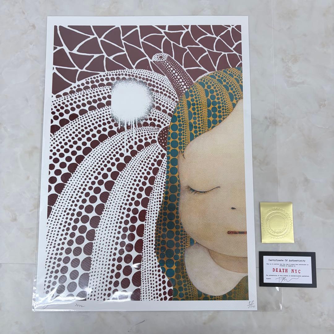 DEATH NYC 奈良美智 世界限定100枚 現代アート 直筆サイン