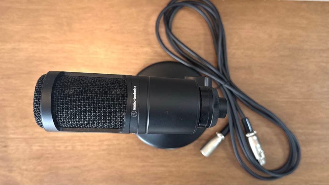マイク AT2020 audio-technica （スタンド、コード付）