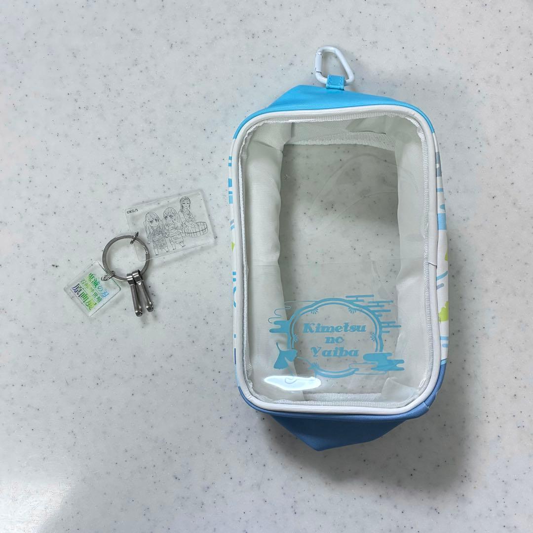 鬼滅の刃 ゆらふわぬいぐるみぽーちクリアベースキーホルダー 時透無一郎 有一郎