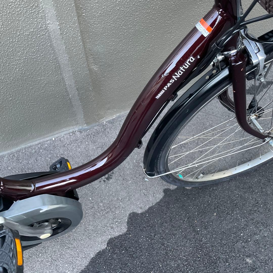 ヤマハ電動アシスト自転車ブラウン