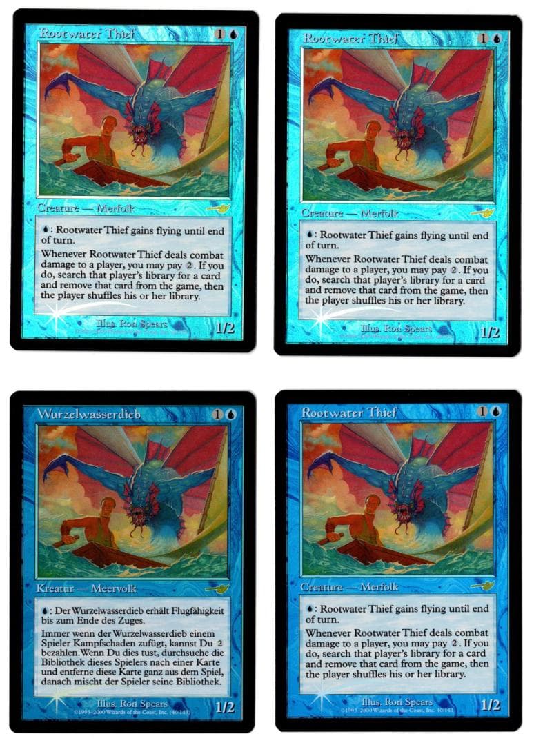 MTG NEM ルートウォーターの泥棒(EN)foil 4枚セット