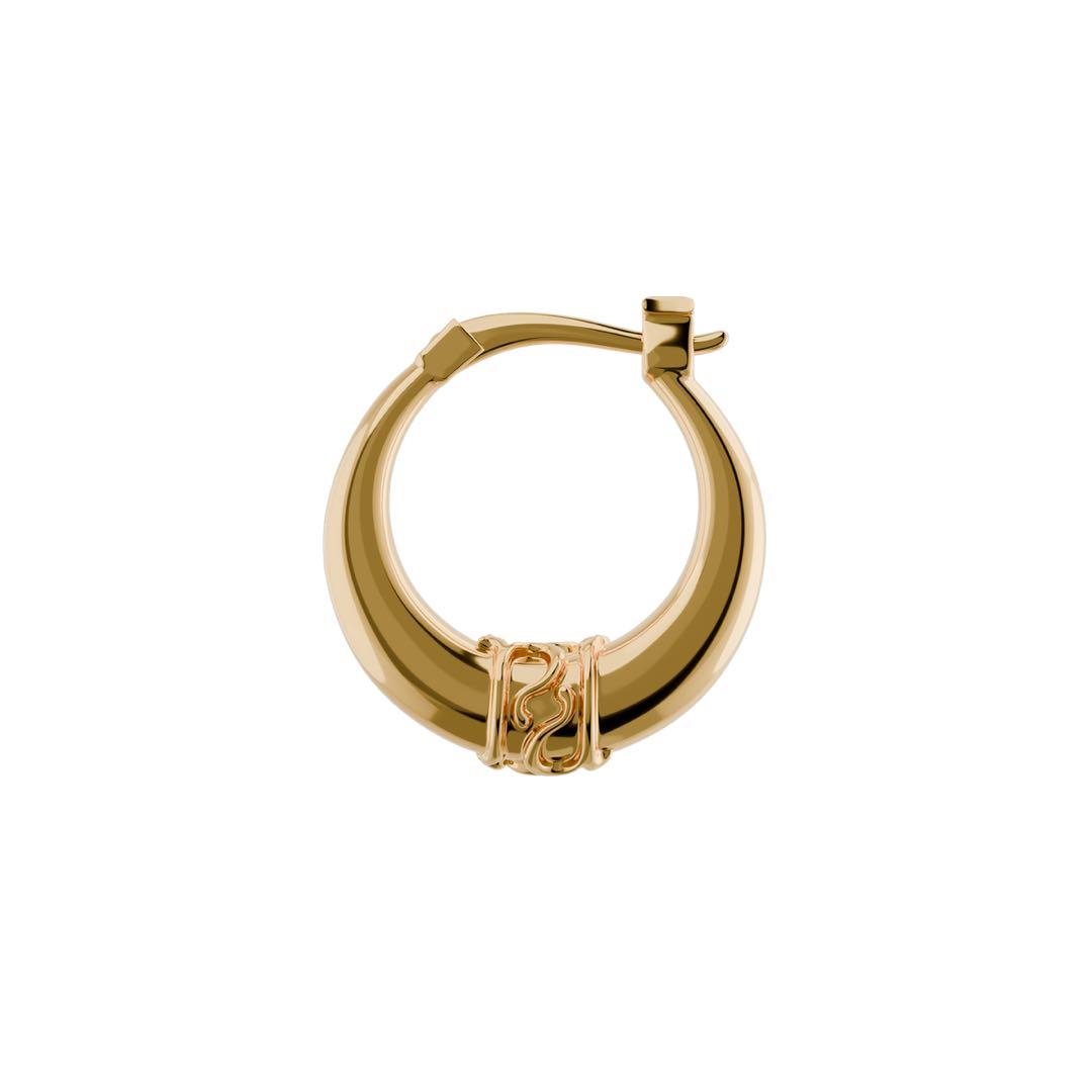 pointless journey EAR RING PJ LOGO ゴールド