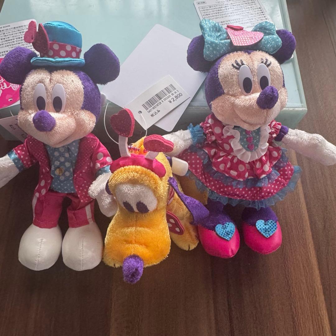 ミニー　ファンダーランド　パルパルーザ　ぬいば　ミッキー、ミニー、プルート