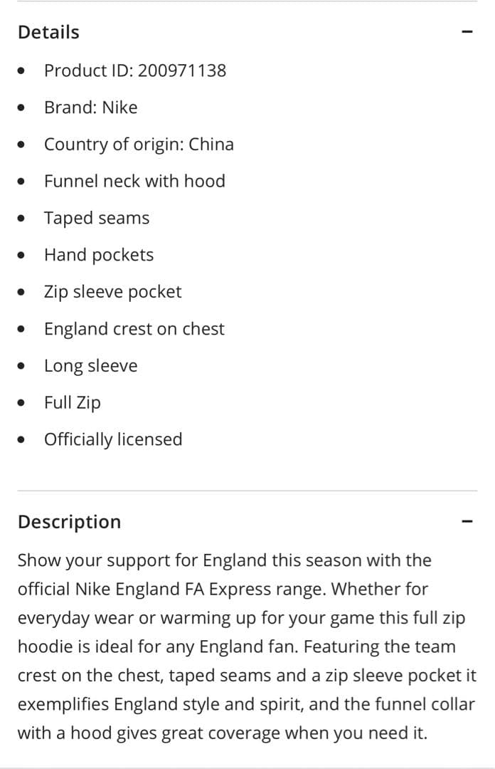 England Nike Tech Fleece上下セット