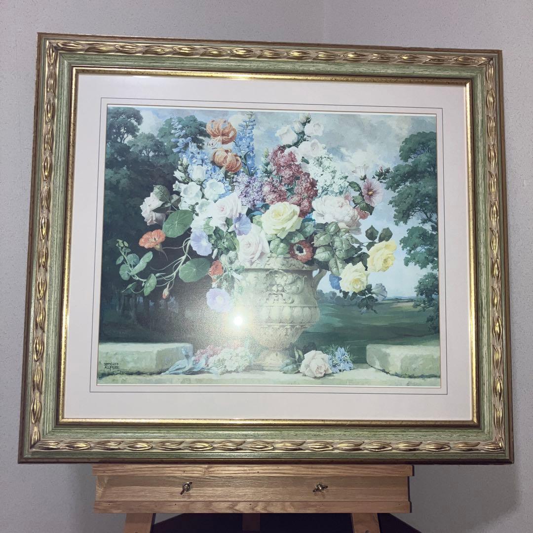 英国Bernard Allfree 花盛　絵画