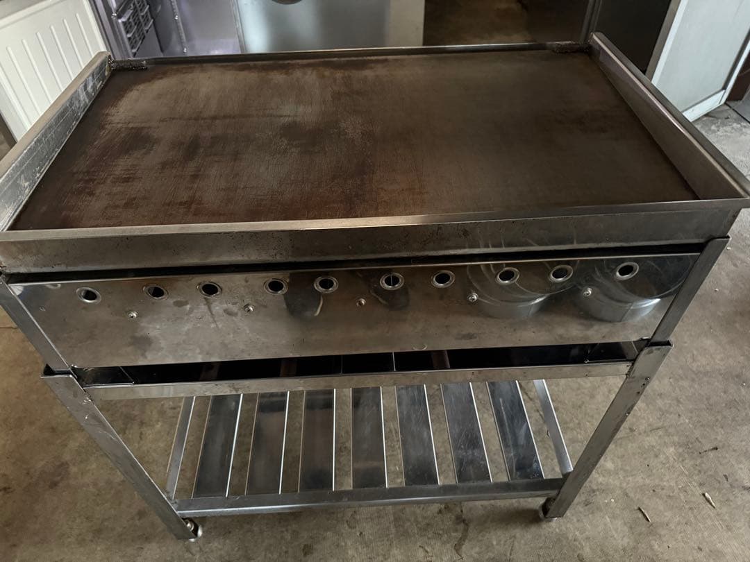 鉄板焼き器 プロパンガス 架台付き