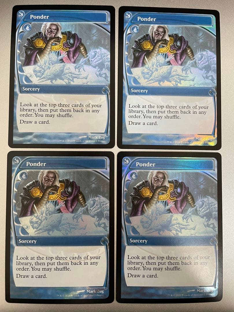MtG foil 思案 MagicFest 未来枠英語 4枚