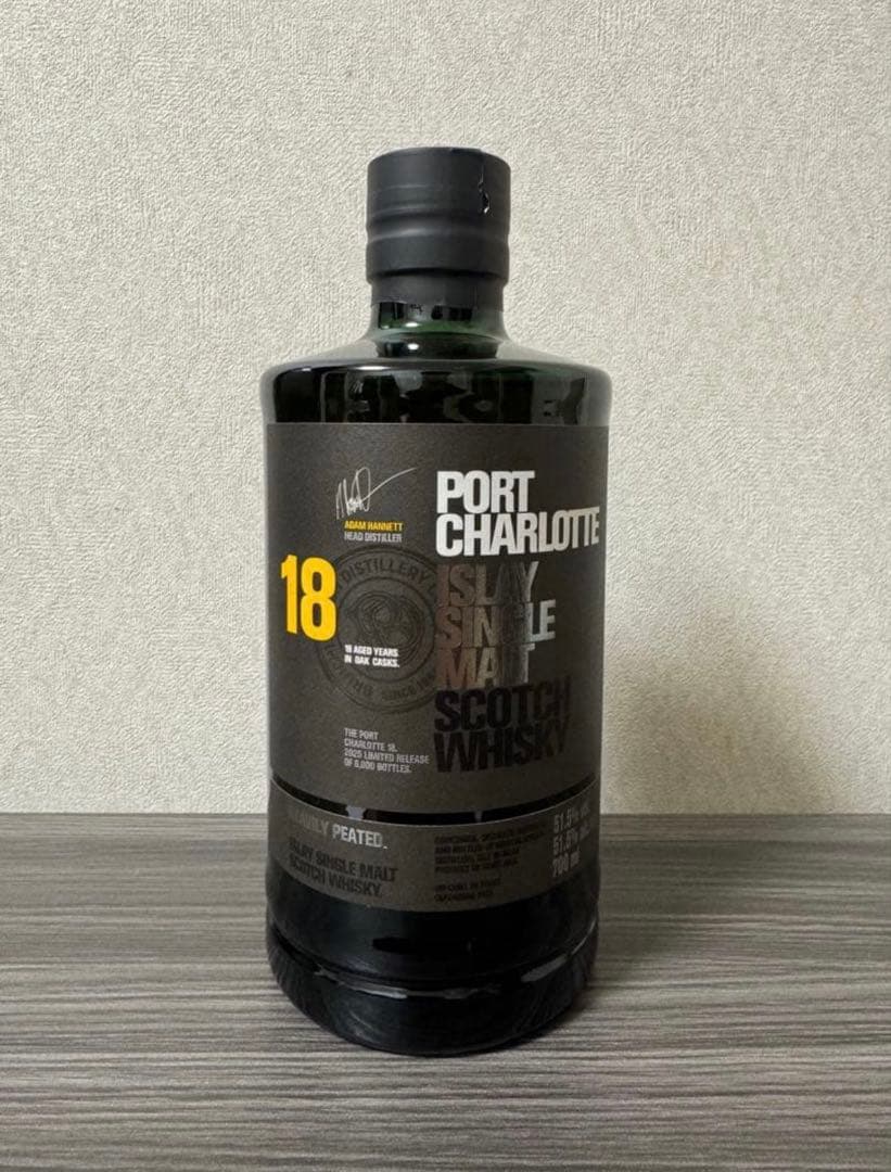 ポートシャーロット18年 ウイスキー 700ml【日本未発売・8000本限定】