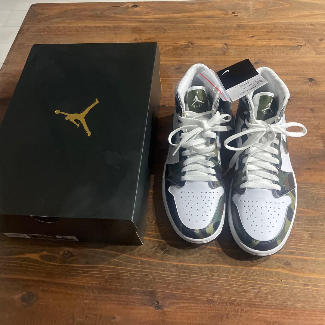 シューズ(男性用) Nike Air Jordan 1 High Golf Camo/White