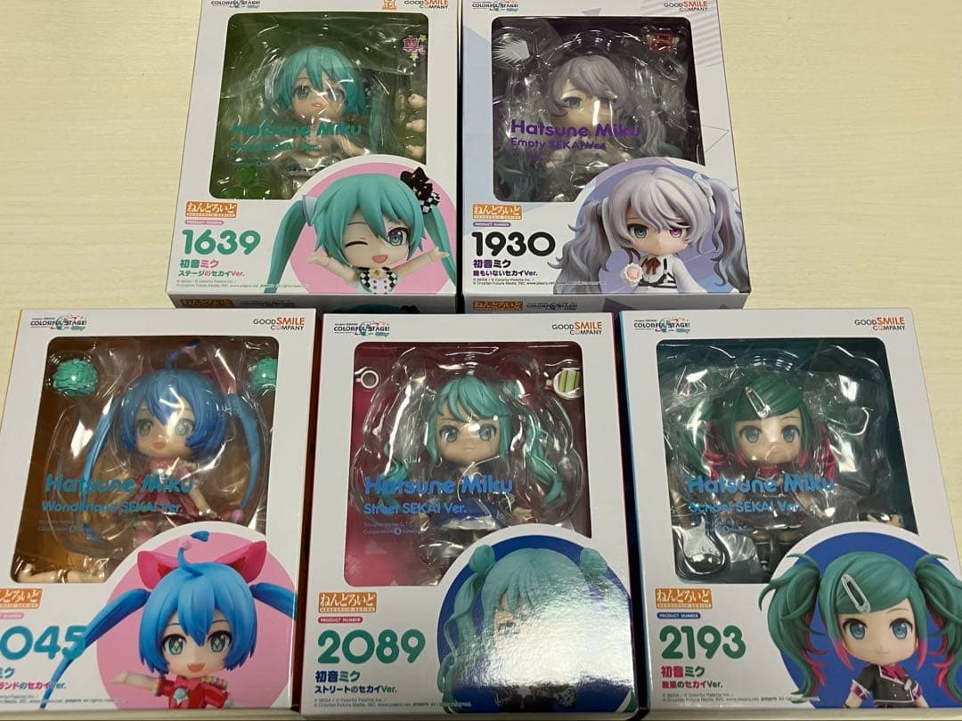ねんどろいど プロジェクトセカイ ミク5点セット