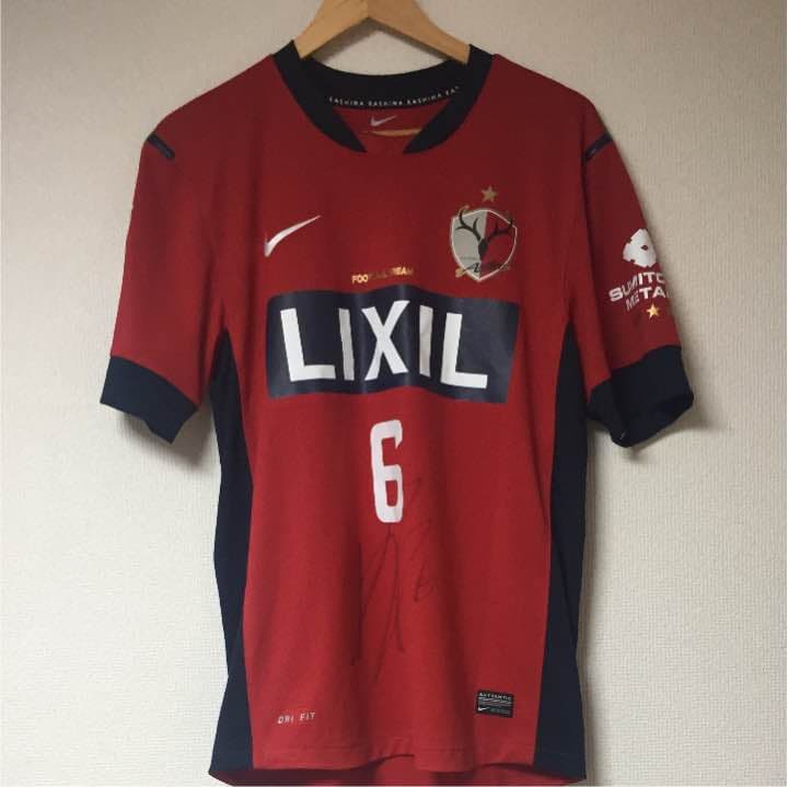 中田浩二 着用 サイン入りユニフォーム
