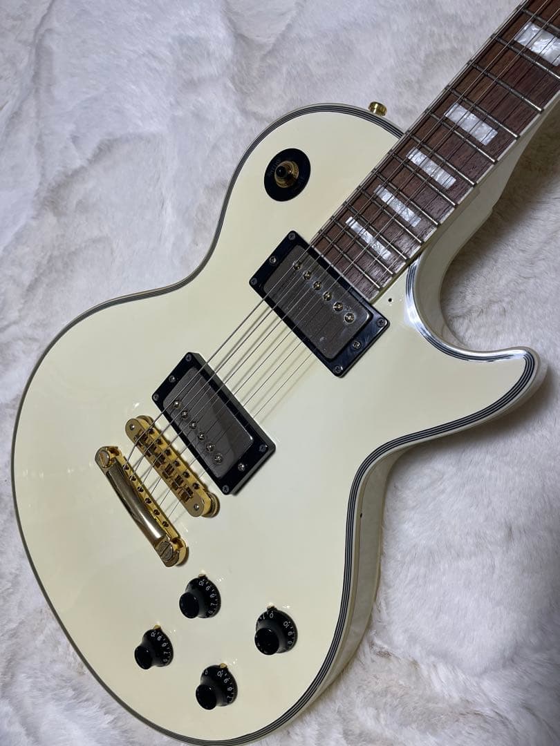 Burny レスポールカスタム　白