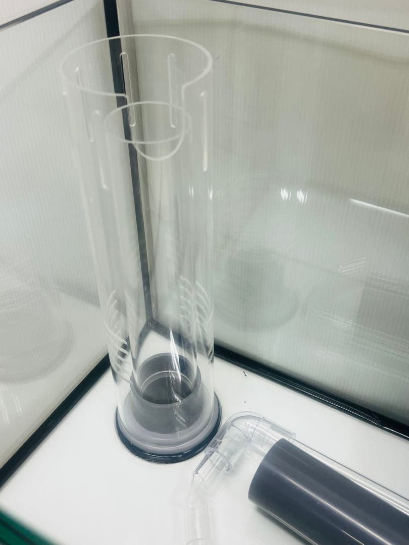 900×300×300㎜オールガラスオーバーフロー水槽セット　ブラック/ホワイト