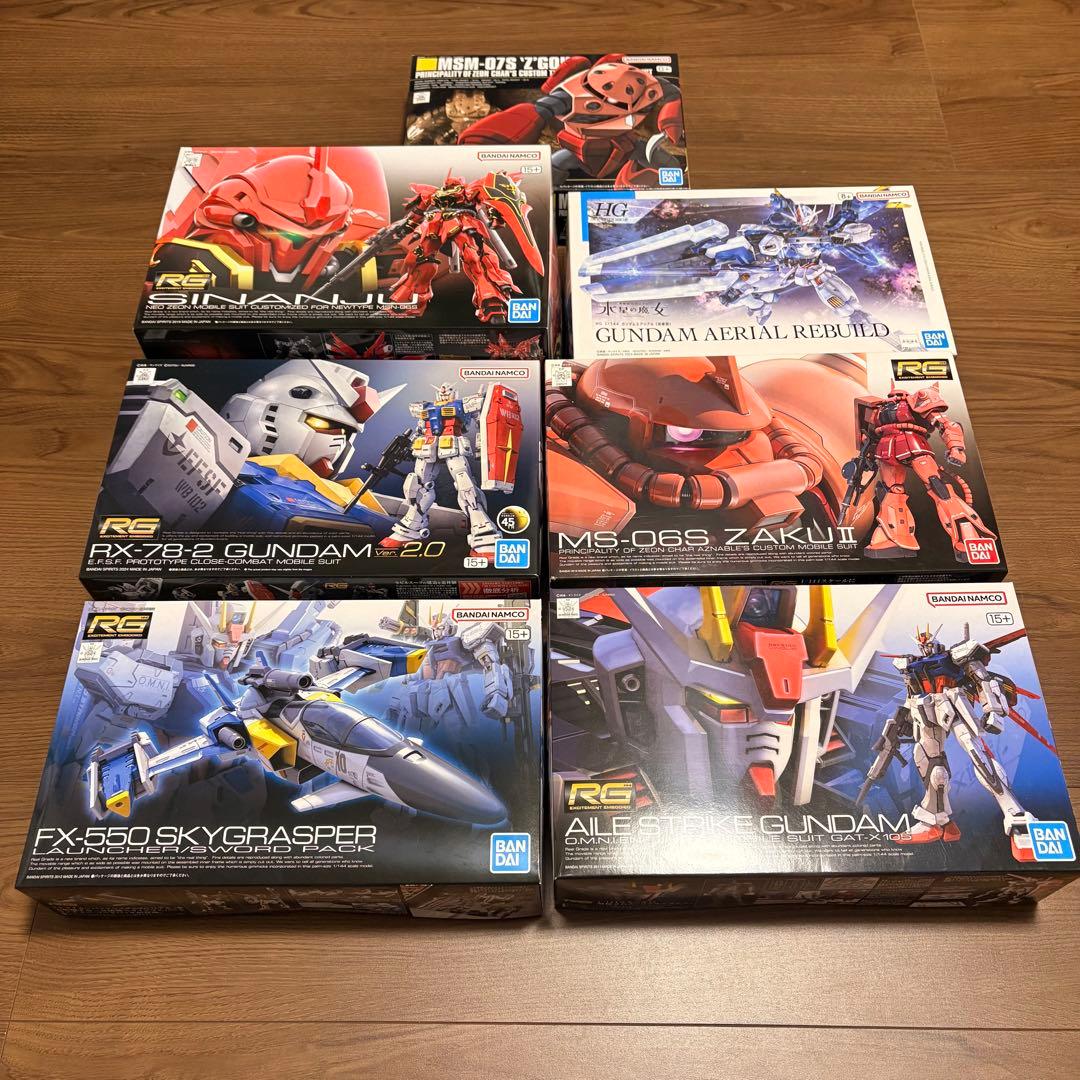 【ガンプラ】RG5種 HG2種 7種セット