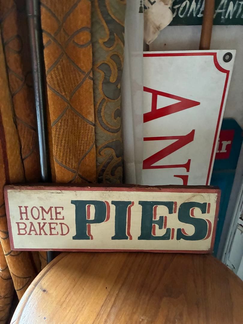 アンティーク　木製　サイン　プレート　看板　BAKED PIESアメリカ