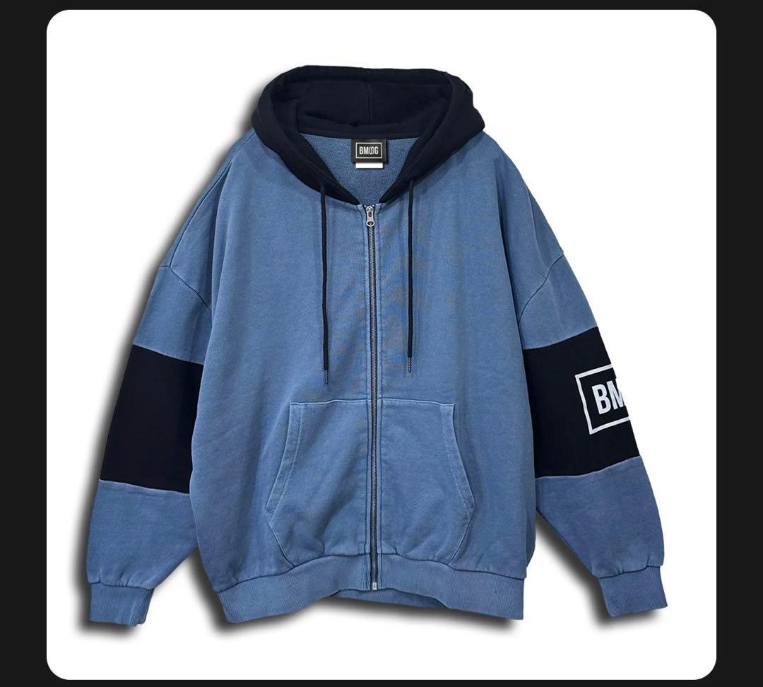 BMSGツートンジップパーカー BLUE OVER
