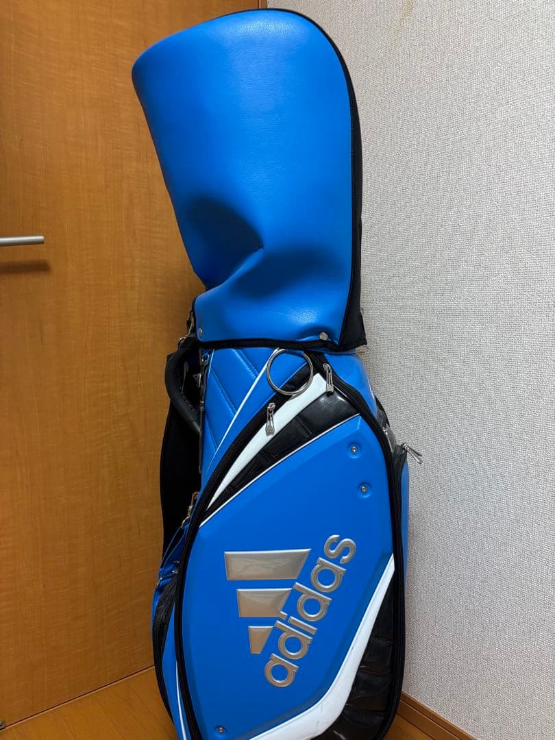adidas キャディバッグ 青