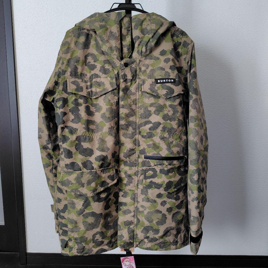 BURTON 迷彩 フード付きスノボージャケット M