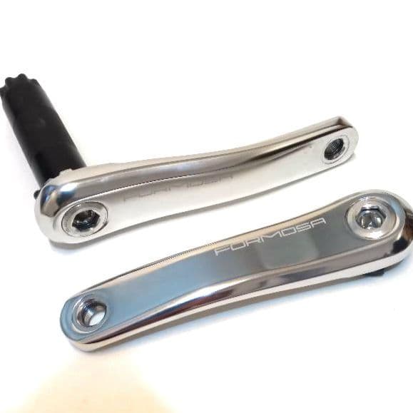 (美品✨)FORMOSA MTBクランクアーム アルミ製 シルバー155mm