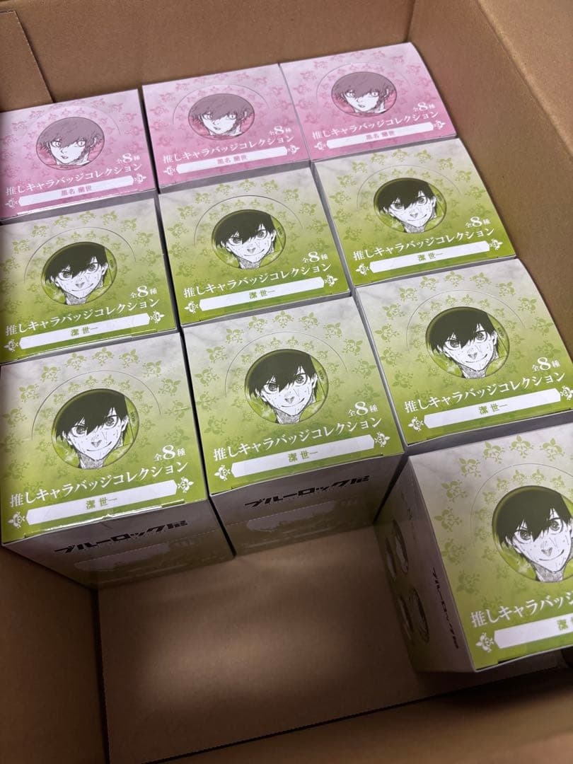 ブルーロック展 潔世一 黒名蘭世 缶バッチ BOX10箱セット
