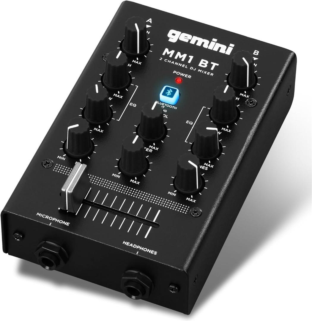 Gemini MM1BT 2チャンネル DJミキサー