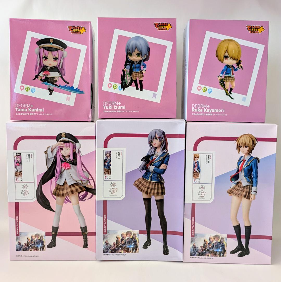 6点セット　ヘブンバーンズレッド 1/8スケールフィギュア でふぉるむぷらす