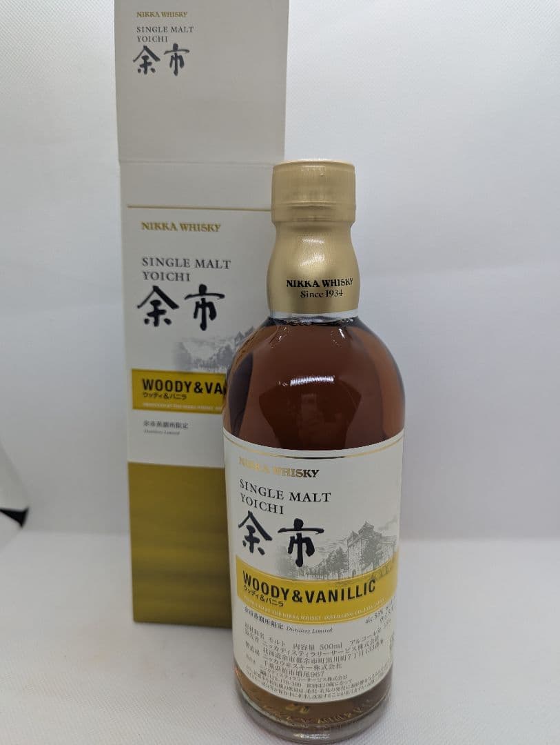 余市蒸留所 限定 ウッディ&バニラ 500ml ニッカウイスキー シングルモルト