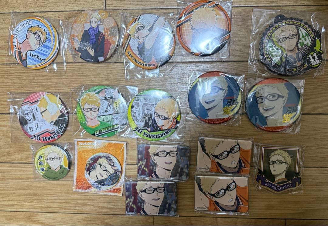 m*o様 ハイキュー　月島蛍　グッズ　アクリルスタンド　缶バッジ　102点　まと