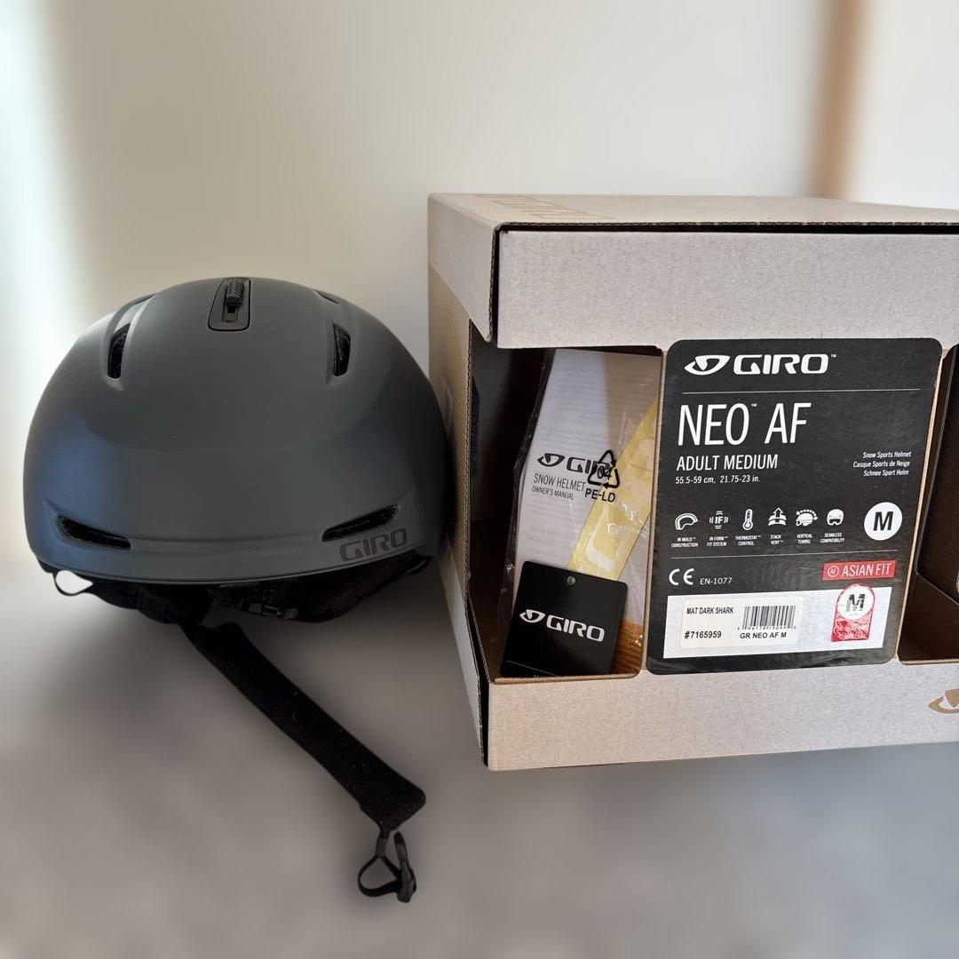 GIRO スキー ヘルメットMアジアンフィット ネオ マット ダークシャーク