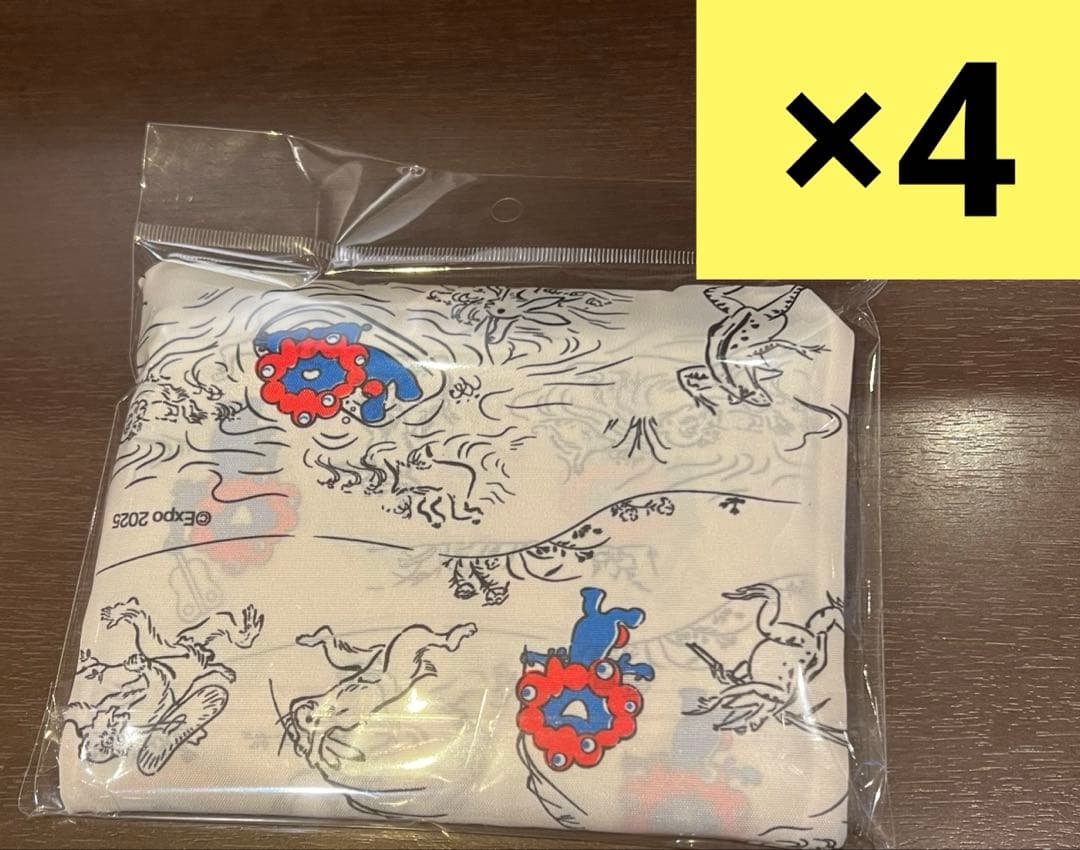 鳥獣戯画×ミャクミャク エコバッグ