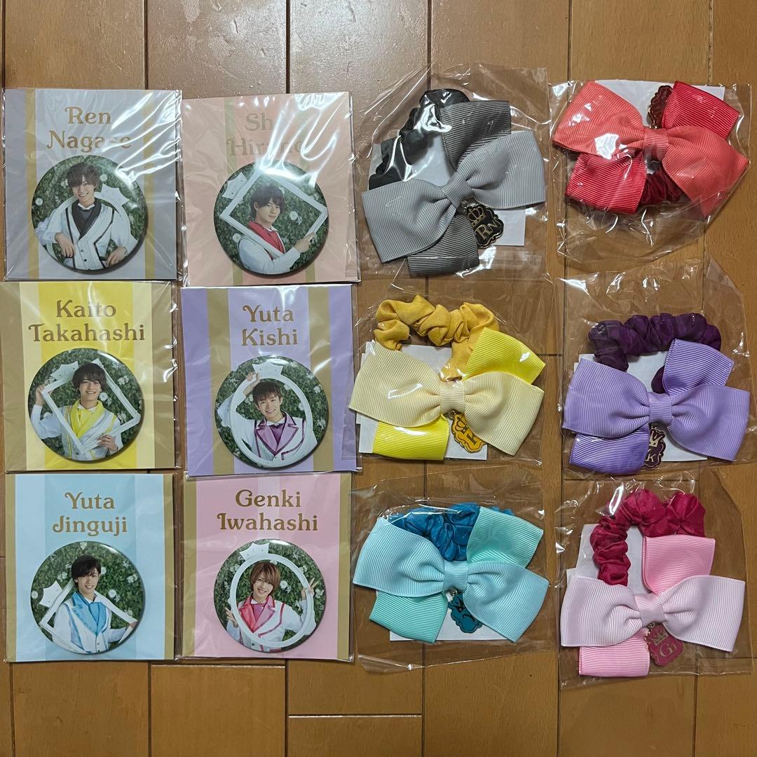 新品★キンプリ シュシュ 缶バッジ 全種セット☆スイートガーデン アクセサリー