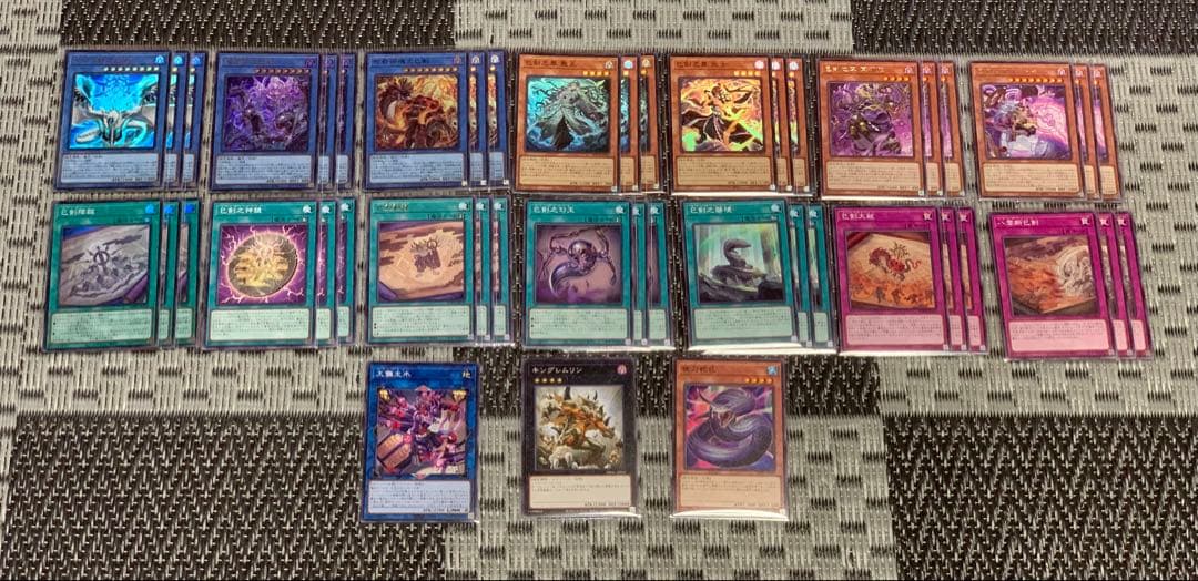 遊戯王　巳剣　ミツルギ　デッキパーツ　14種類　3枚セット