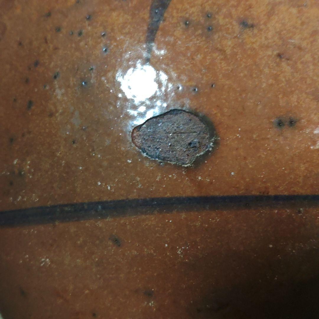古伊万里波佐見系　飴釉笹徳利　花瓶　酒器