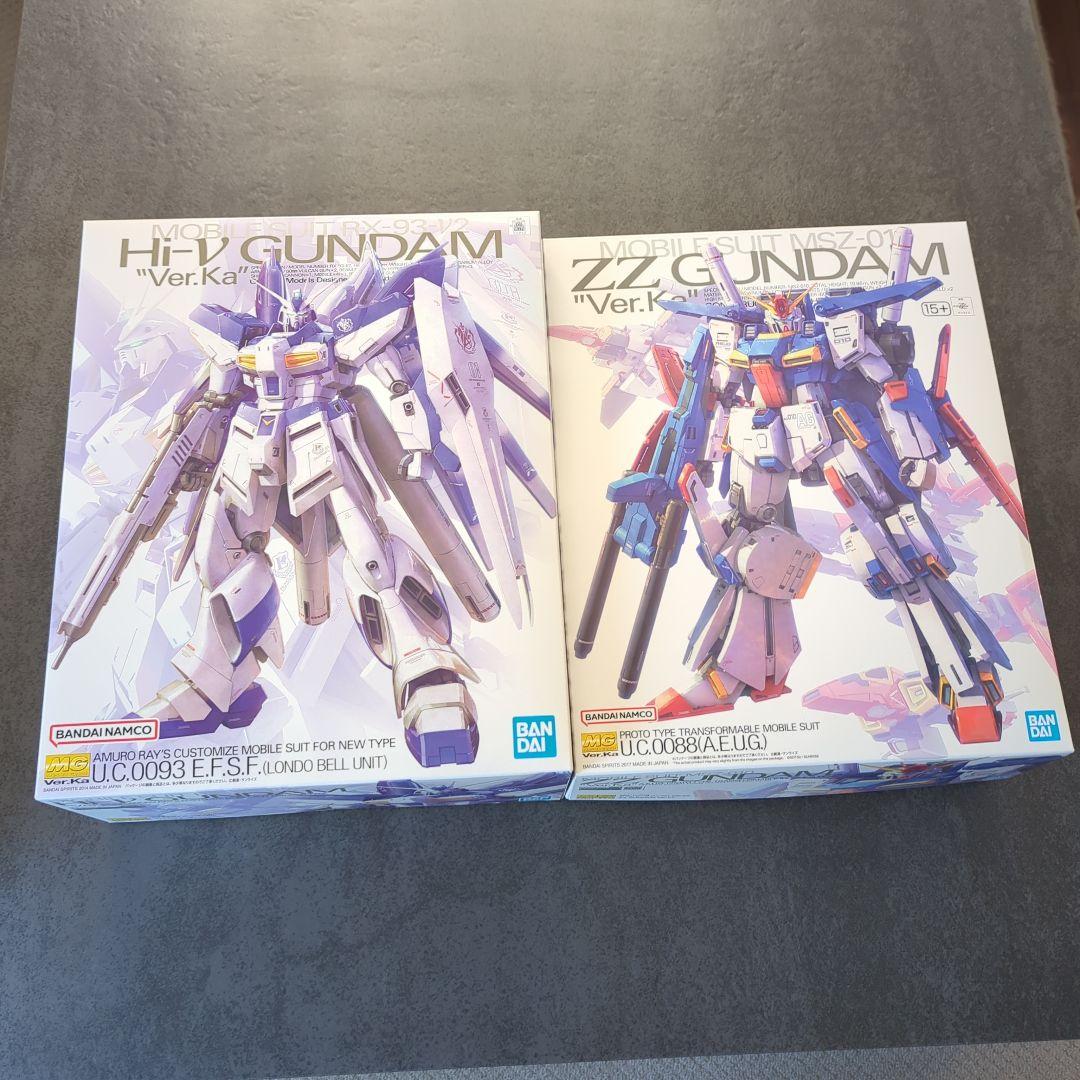 ハイニューガンダムMG ZZガンダムMG ガンプラまとめ売り