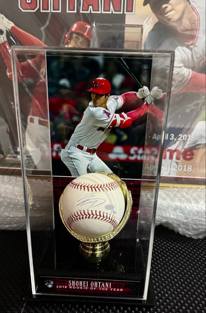 【希少】大谷翔平 直筆サインボール MLBデビュー額縁セット MLBホログラム