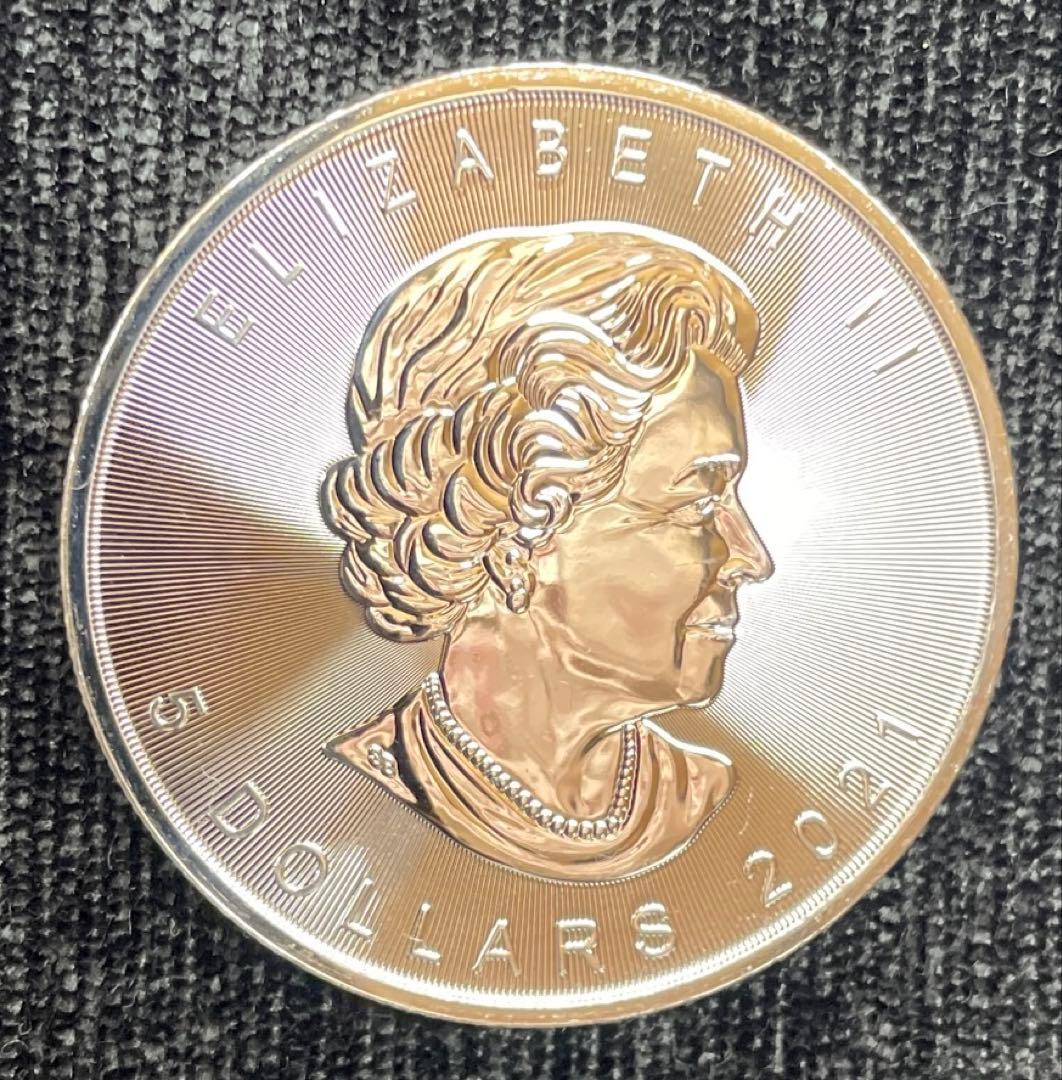 2021年 （新品）純銀メイプルリーフ銀貨 1オンス