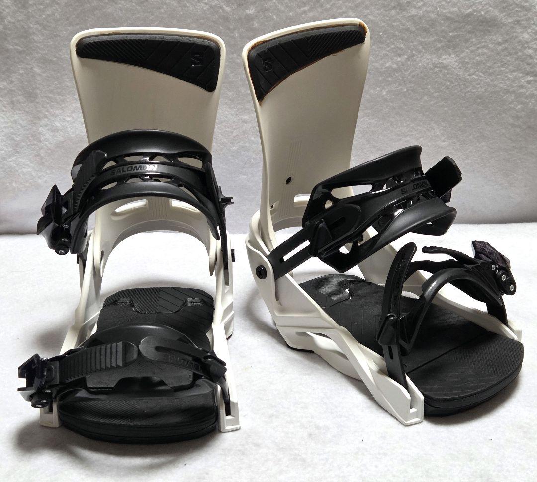 SALOMON RHYTHM ホワイト スノーボード ビンディング Sサイズ