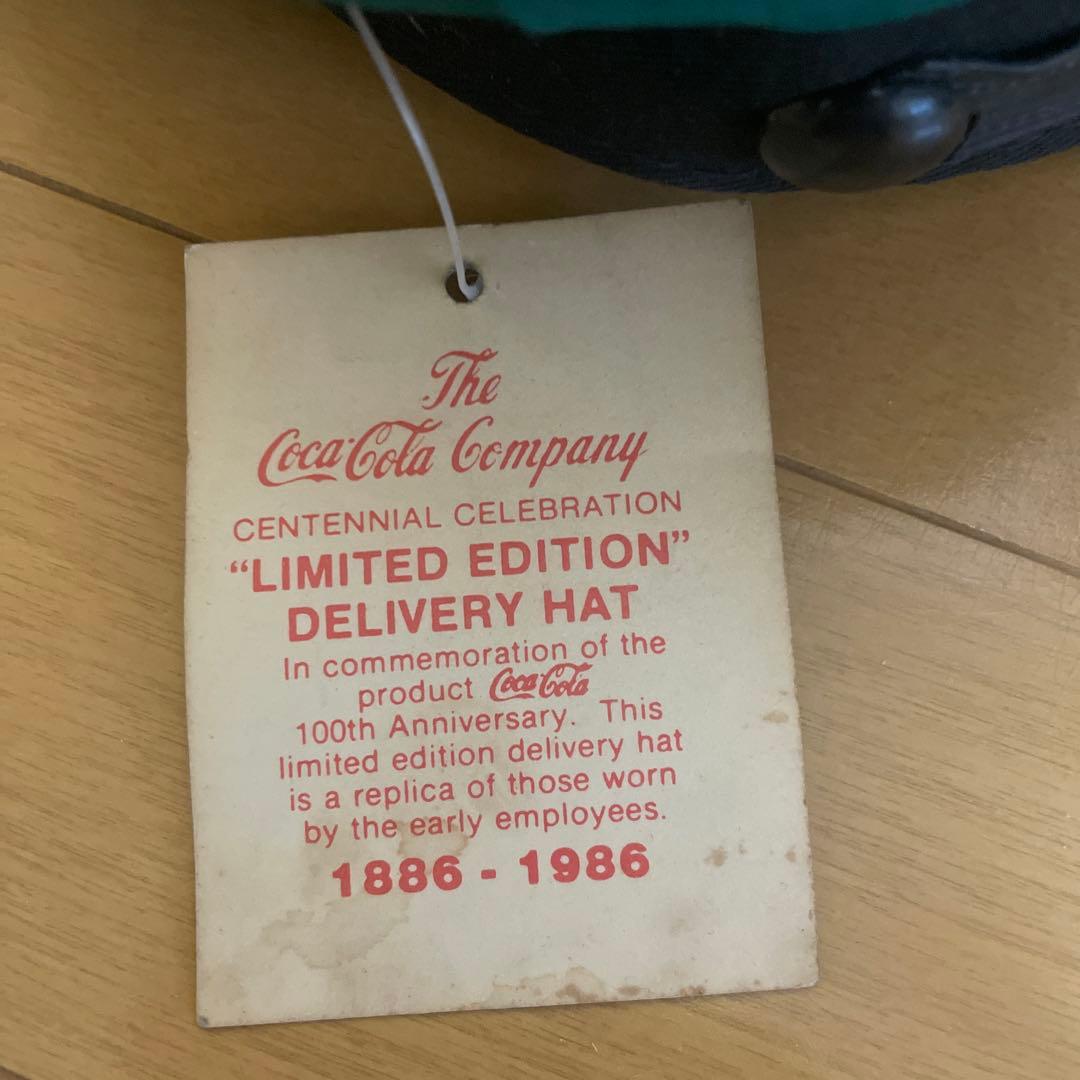 【美品タグ付き】100周年記念　コカコーラ　デリバリーハット
