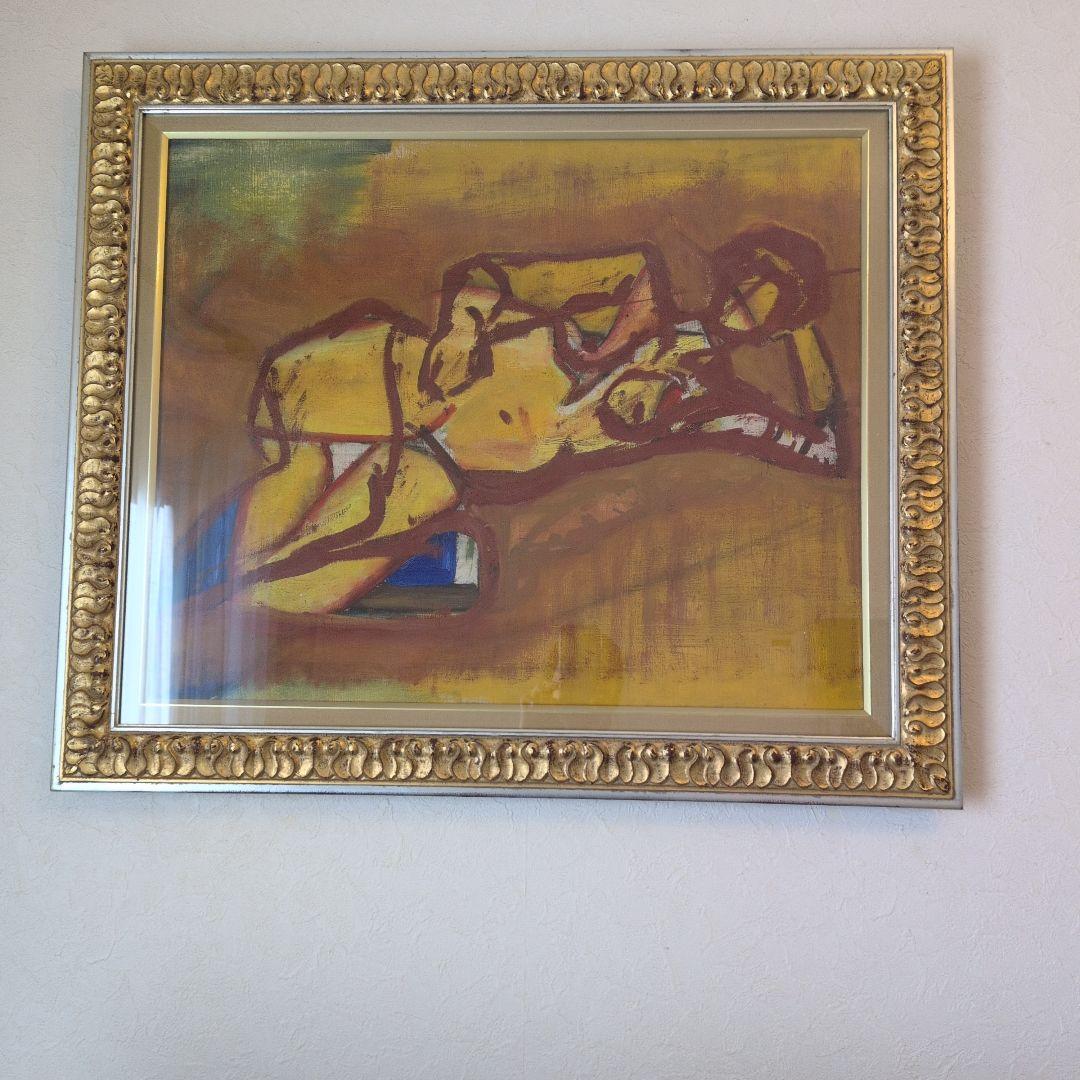 油彩画 額入り