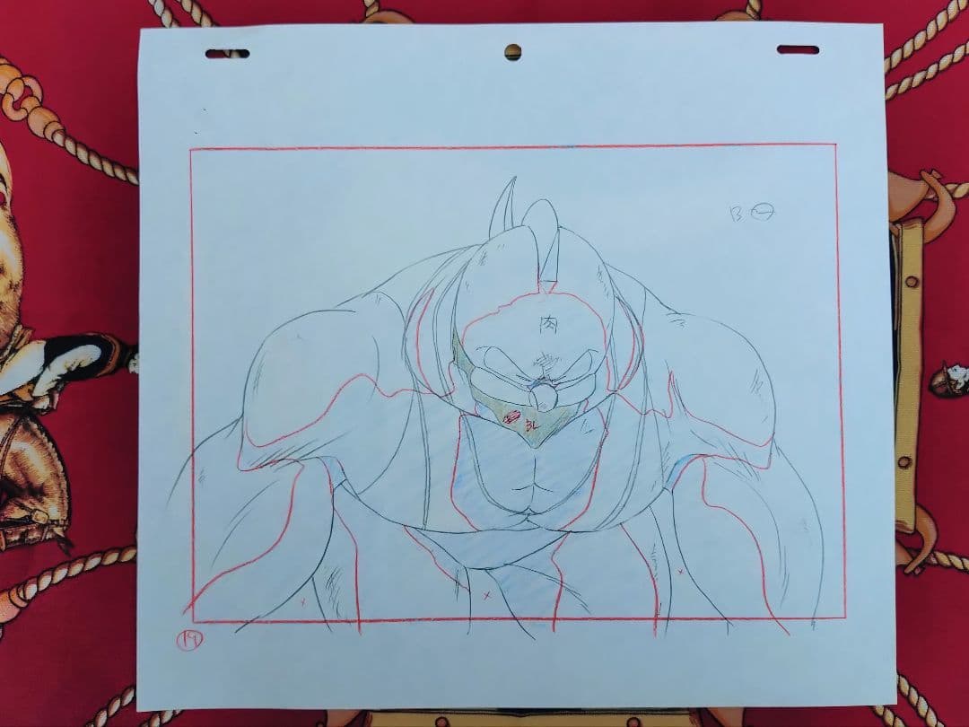 キン肉マン セル画 手描き 原画 スグル ゼブラ 当時物