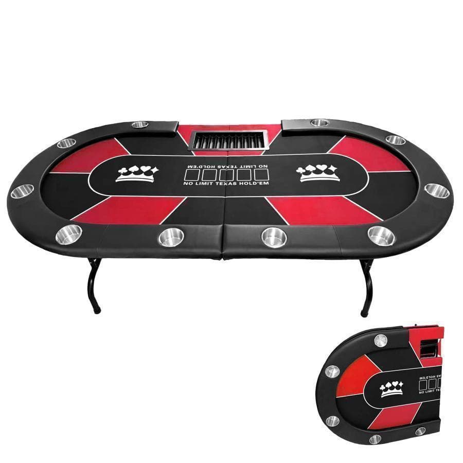 2655新品*ポーカーテーブル10人対応カジノ チップラック ドリンクホルダー