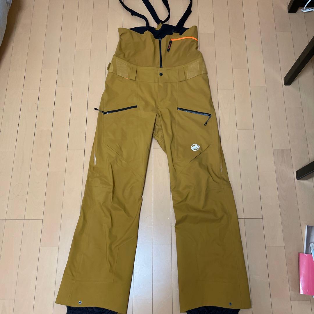mammutマムート heldigratブラウン サスペンダー付きオーバーパンツ